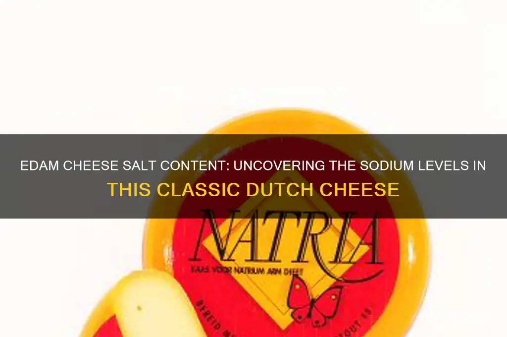 how much salt is in edam cheese
