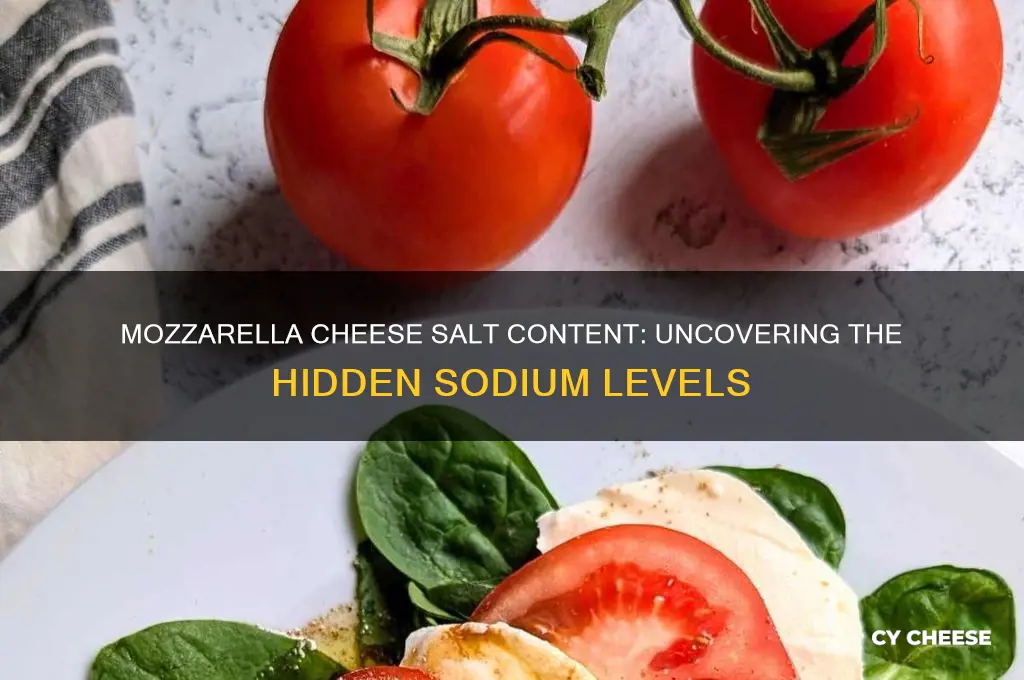 how much salt is in mozzarella cheese