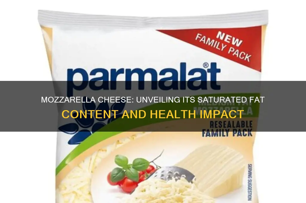 how much saturated fat in mozzarella cheese