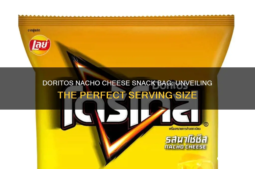 how much servings is a doritos nacho cheese snack bag