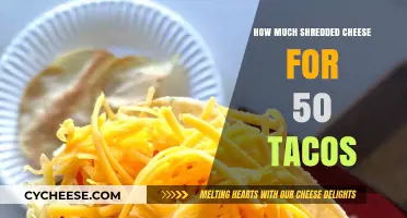 Perfect Cheese Portions: How Much Shredded Cheese for 50 Tacos?