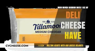 Sodium Content in Deli Cheese: Unveiling 1 Oz Serving Facts
