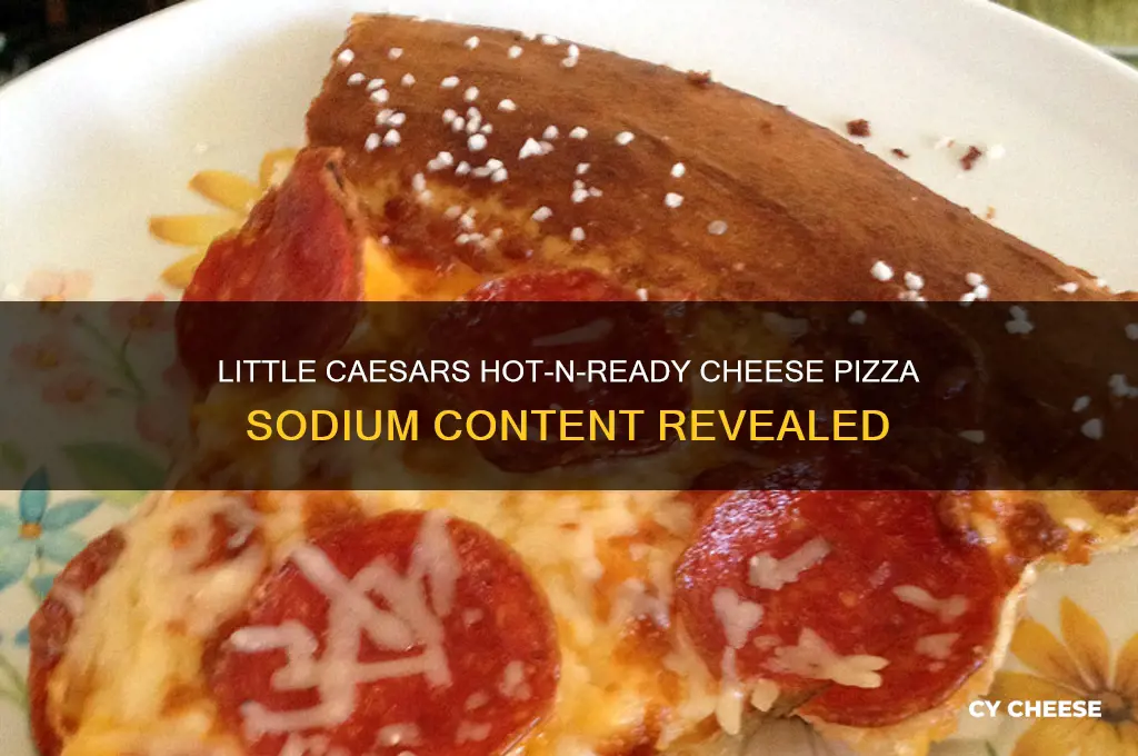 how much sodium does little caesars hot-n-ready cheese pizza