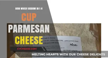 Sodium Content in 1/4 Cup Parmesan Cheese: A Nutritional Breakdown