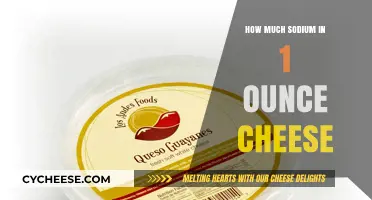 Sodium Content in 1 Ounce Cheese: What You Need to Know
