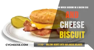 Sodium Content in Bacon Egg and Cheese Biscuit: A Nutritional Breakdown