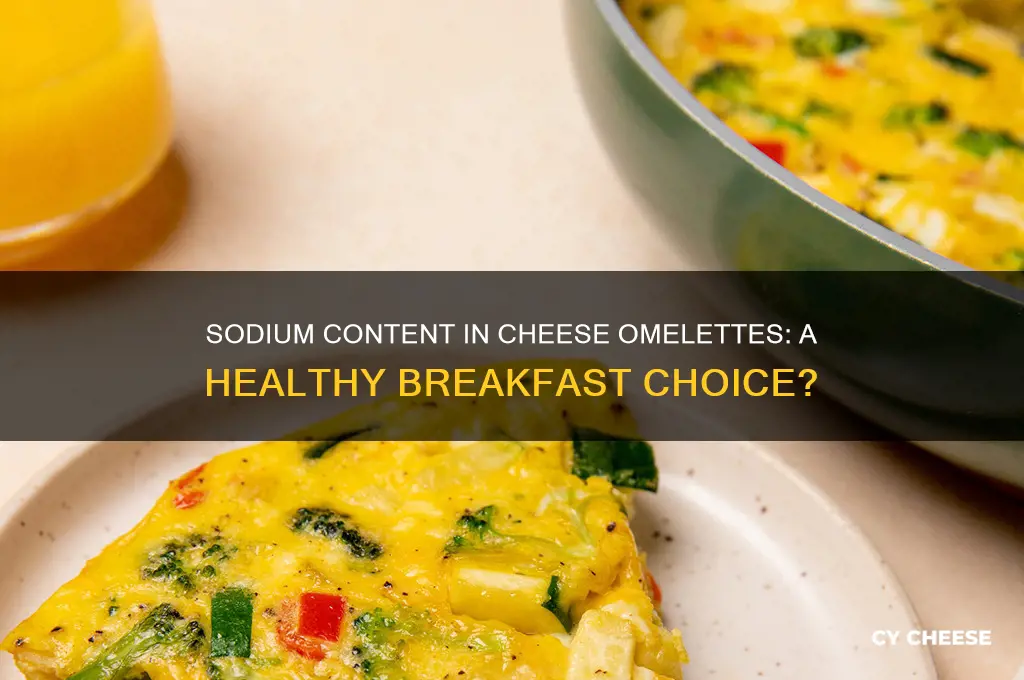 how much sodium in a cheese omelette