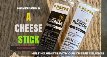 Cheese Stick Sodium Content: Uncovering the Hidden Salt in Your Snack