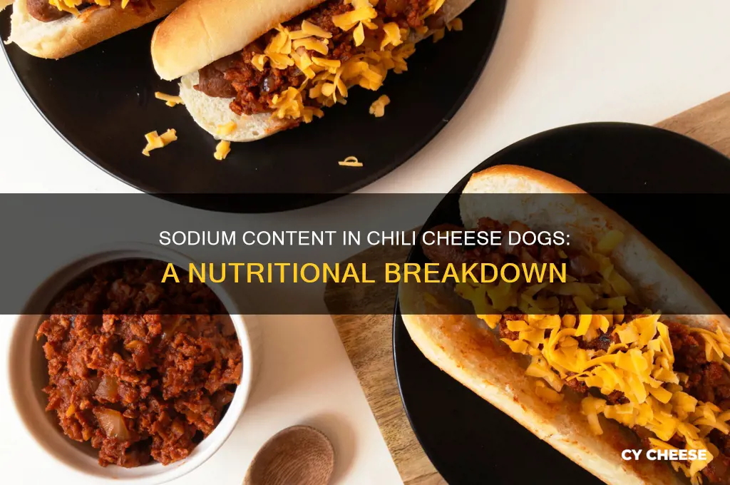 how much sodium in a chili cheese dog