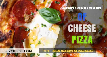 Sodium Content in a Large Slice of Cheese Pizza: What You Need to Know