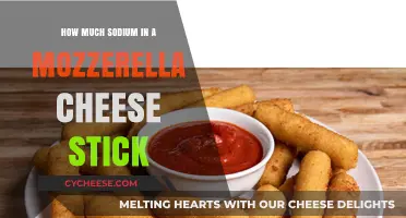 Mozzarella Cheese Stick Sodium Content: A Nutritional Breakdown
