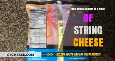 Sodium Content in String Cheese: A Nutritional Breakdown
