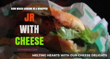 Sodium Content in a Whopper Jr. with Cheese: What You Need to Know