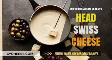 Sodium Content in Boar's Head Swiss Cheese: A Nutritional Breakdown