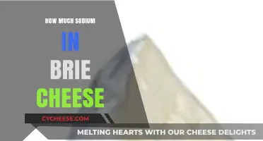Sodium Content in Brie Cheese: A Nutritional Breakdown