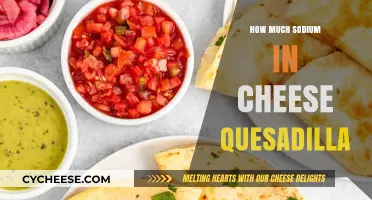 Sodium Content in Cheese Quesadillas: A Nutritional Breakdown