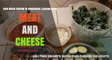Sodium Content in Homemade Meat and Cheese Lasagna: A Breakdown