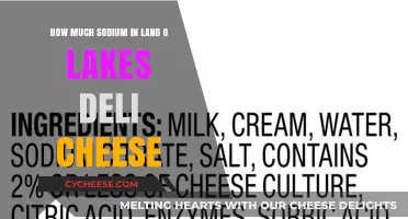 Sodium Content in Land O'Lakes Deli Cheese: What You Need to Know