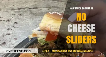 Sodium Content in No Cheese Sliders: A Healthy Choice?
