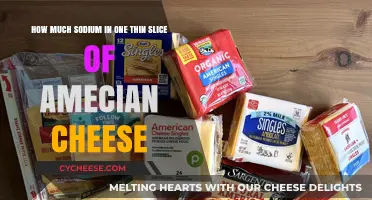 Sodium Content in a Thin Slice of American Cheese: What You Need to Know