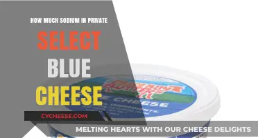 Private Select Blue Cheese Sodium Content: A Nutritional Breakdown