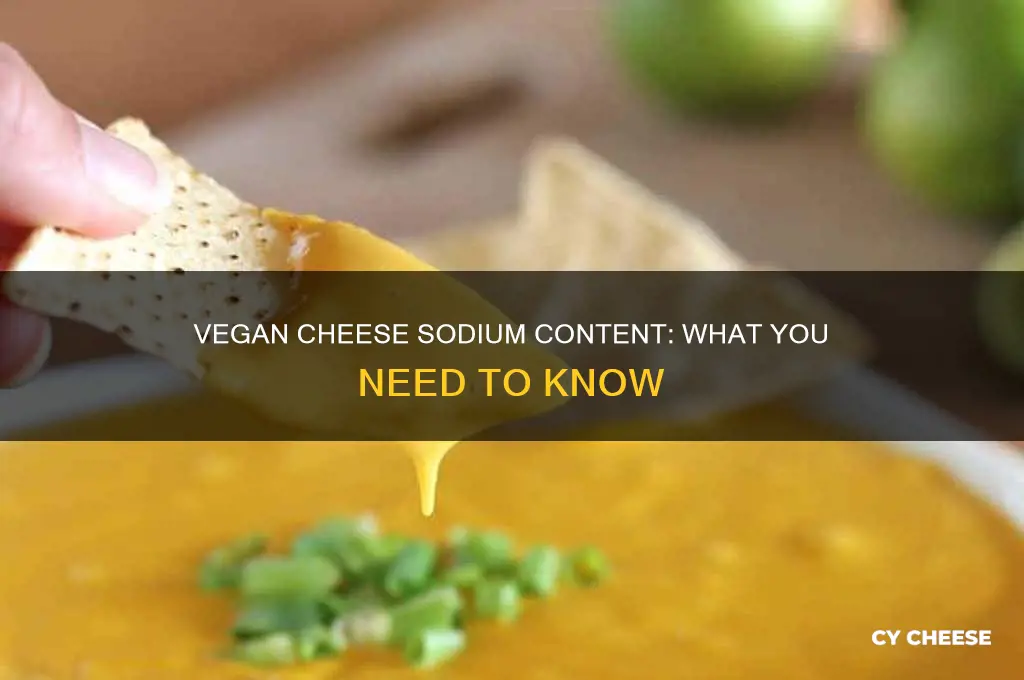 how much sodium in vegan cheese