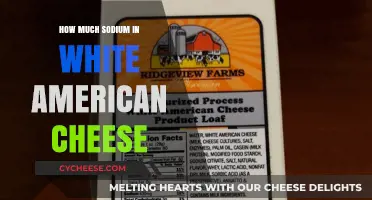 Sodium Content in White American Cheese: What You Need to Know