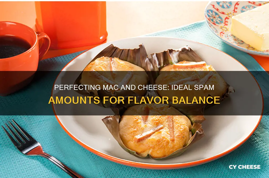 how much spam should you put in macaroni and cheese