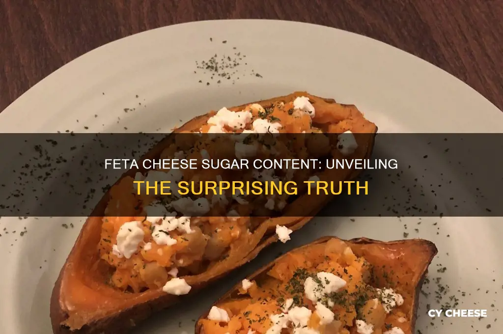 how much sugar does feta cheese have