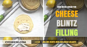 Perfectly Sweet Cheese Blintz Filling: Ideal Sugar Amount Revealed