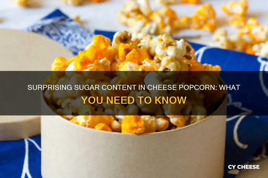 how much sugar in cheese popcorn