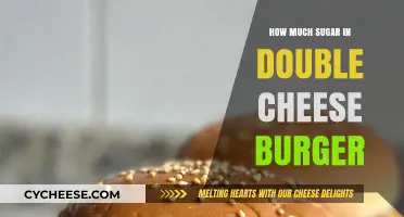 Double Cheese Burger Sugar Content: Surprising Facts Revealed