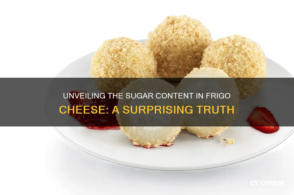 how much sugar is in frigo cheese
