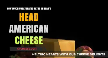 Unsaturated Fat Content in Boar's Head American Cheese: A Nutritional Breakdown