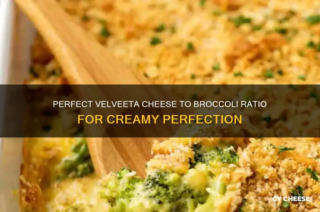 how much velveeta cheese for broccoli