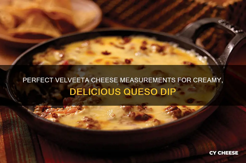how much velveeta cheese for queso