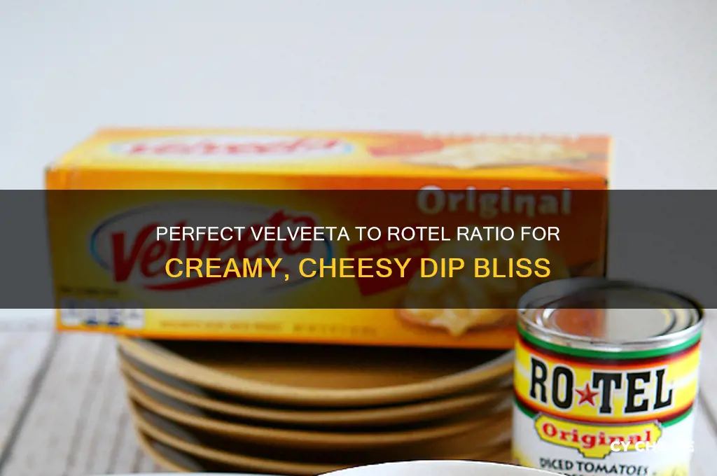 how much velveeta cheese for rotel dip with velveeta