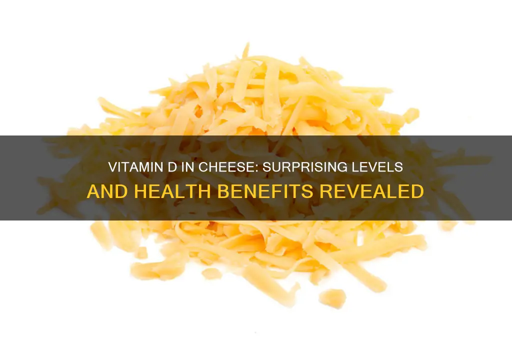 how much vit d in cheese