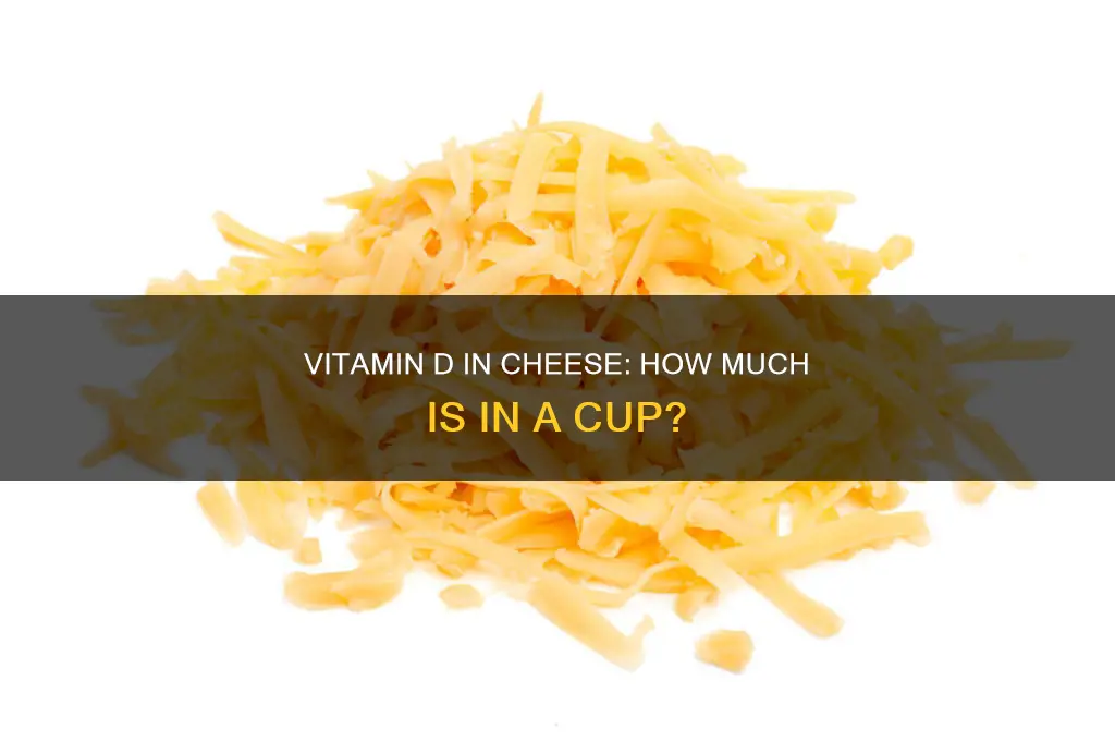 how much vitamin d does a cup of cheese have