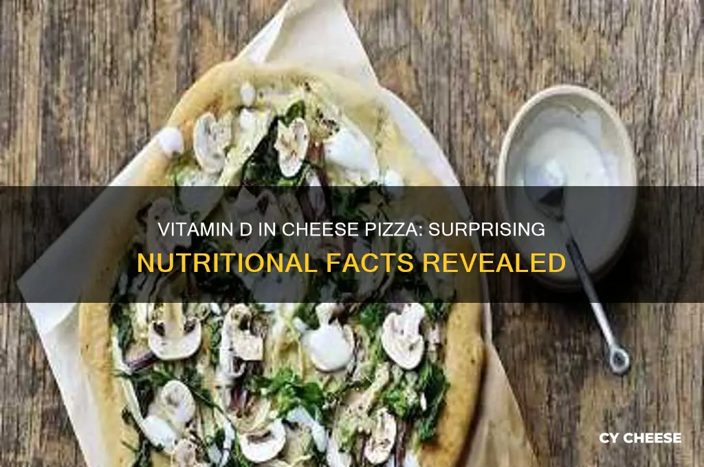 how much vitamin d in cheese pizza