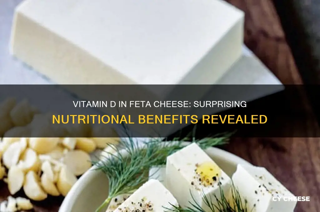 how much vitamin d in feta cheese