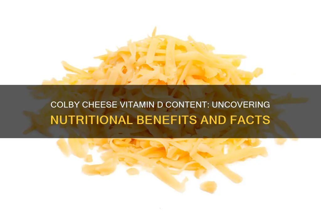 how much vitamin d is in colby cheese