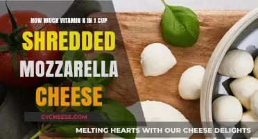Vitamin K Content in 1 Cup Shredded Mozzarella Cheese Revealed