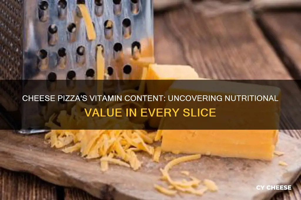 how much vitamins in cheese pizza
