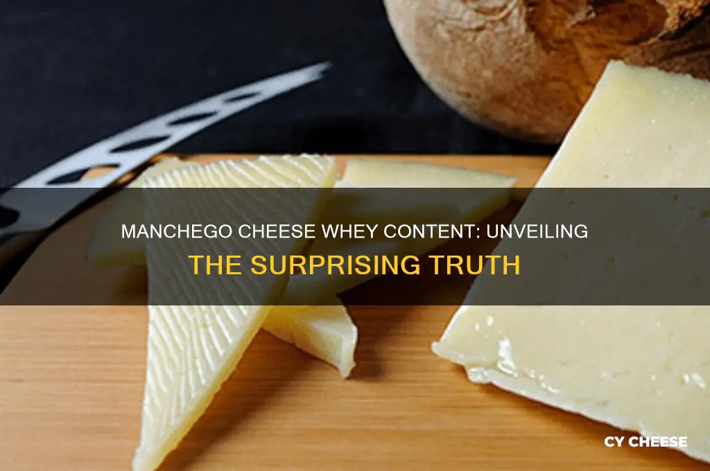 how much whey is in manchego cheese