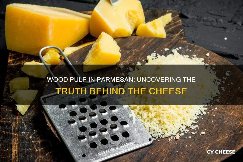 how much wood pulp is in parmesan cheese