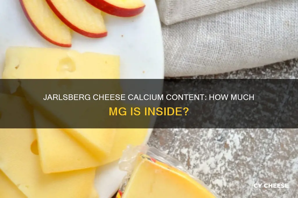 how munch mg cualcium is in jarlsberg cheese