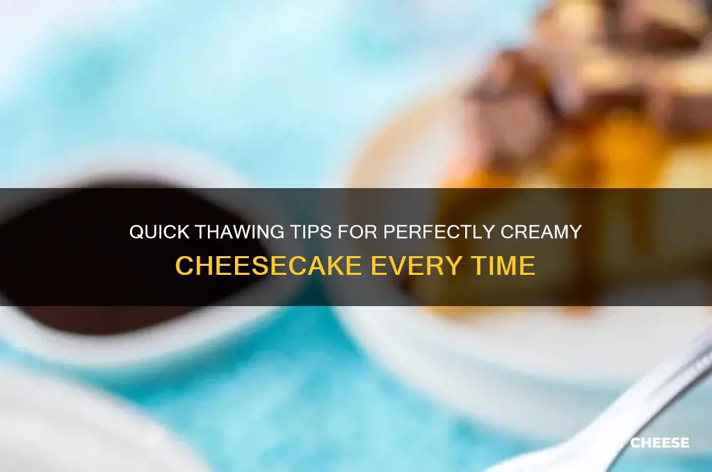 how quickly to thaw out for cheese cake