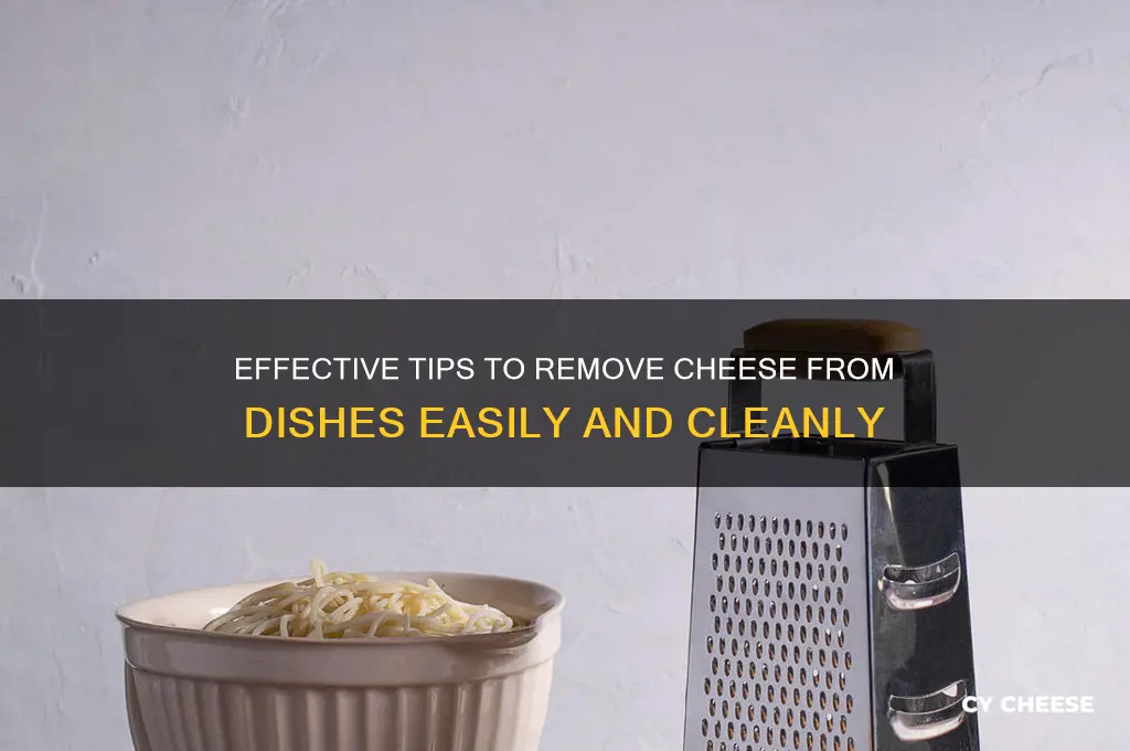 how remove cheese from dishes