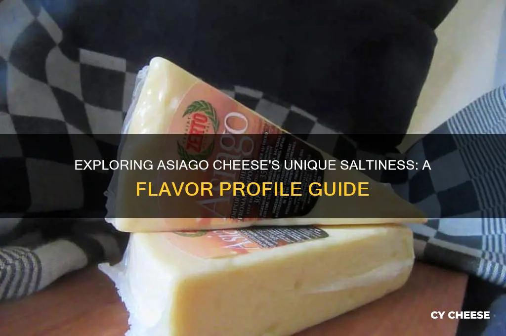 how salty is asiago cheese